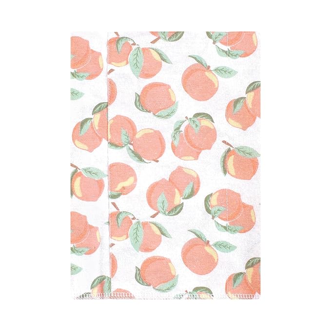 Hudson Baby Unisex Baby Cotton Flannel Burp Cloths, Sweet Peach, One Size