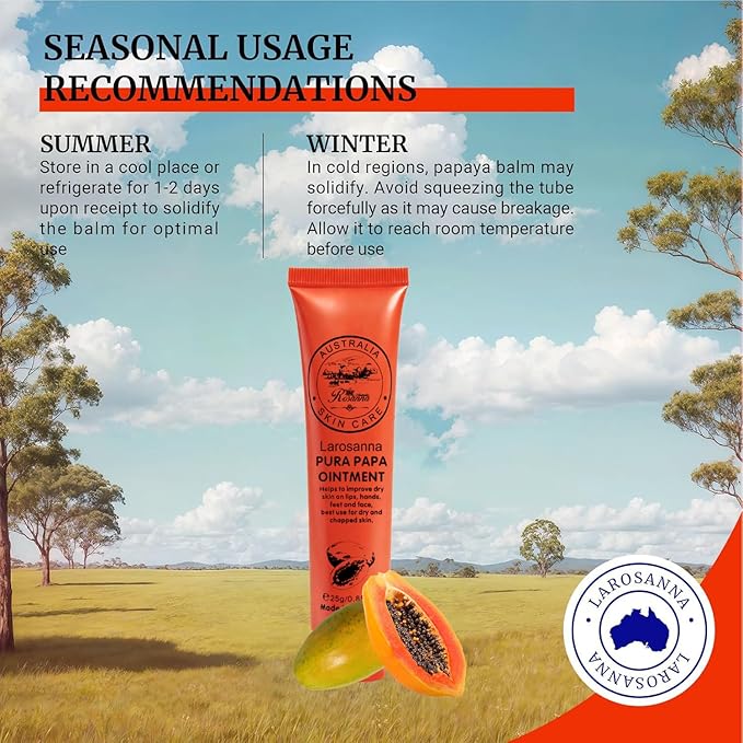 2 Pack Papaw Ointment, 25g Each Papaya Cream Imported Directly From Australia