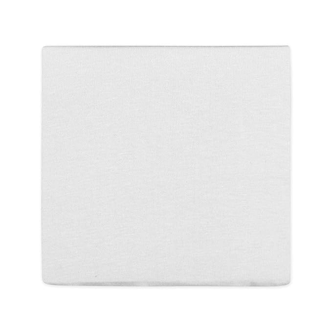 HonestBaby Unisex Baby Organic Cotton Changing Pad Cover and Toddler Sleepers, Bright White, One Size US (Pack of 2)
