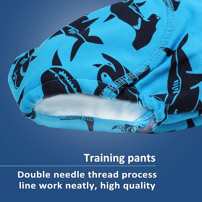 MooMoo Baby Potty Training Pants 6 Packs Absorbent Training Underwear for Boys and Girls Cotton Pee Pants 2T-9T