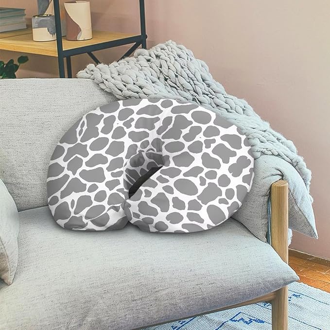 Gray Markings Nursing Pillow Cover Nursing Pillows for Breastfeeding Fits The Original Support for Breastfeeding Nipple Shields for Breastfeeding Newborn
