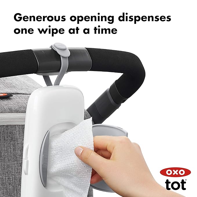 OXO Tot Wipes Dispenser and On-The-Go Wipes Case - Convenient Diapering