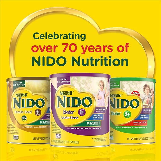 Nido NESTLE Kinder 1+ Powdered Milk Beverage 1.76 lb. Canister