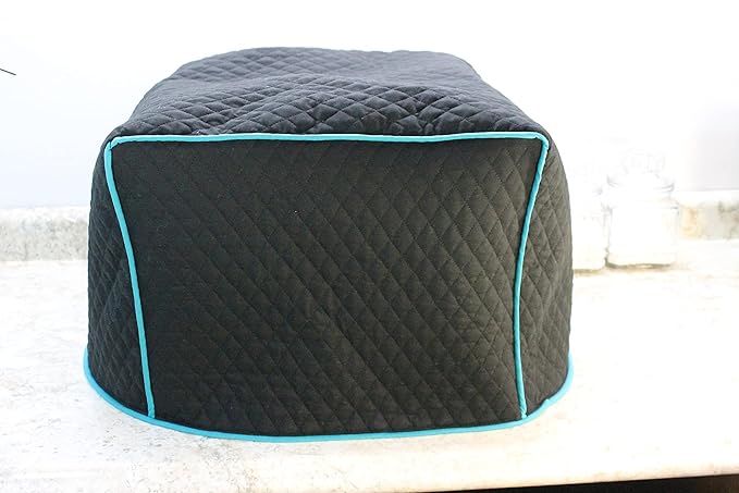 Dehydrator Cover Custom Fit Any Brand (black w/aqua trim)