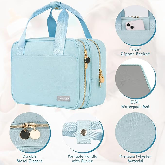 Wearable Breast Pump Bag with Cooler Compartment,Breast Milk Pump Travel Bag Compatible with Willow,Elvie,Medela Pump&Momcozy M5/S12 Pro, Carrying Case for Pump Parts and Bottles,Blue