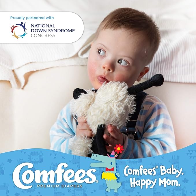 Comfees Premium Baby Diapers with Total Fit System for Boys & Girls, Size 2, 168Count, White (CMF-2)