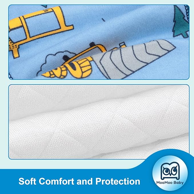 MooMoo Baby Training Underwear 4 Packs Absorbent Toddler Potty Training Pants for Boys and Girls-Cotton Animal Print 2T-6T