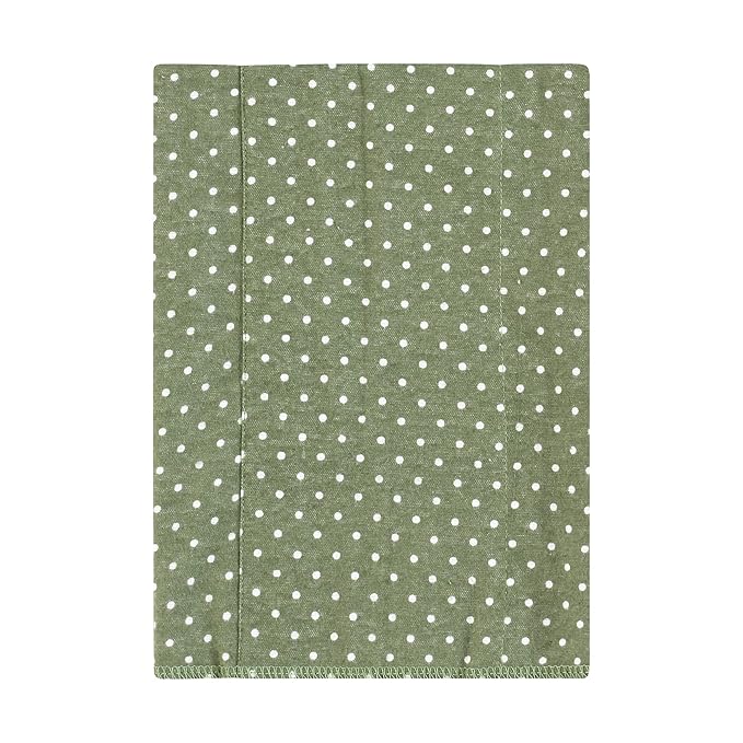 Hudson Baby Unisex Baby Flannel Burp Cloth 7pk, Sage Floral, One Size