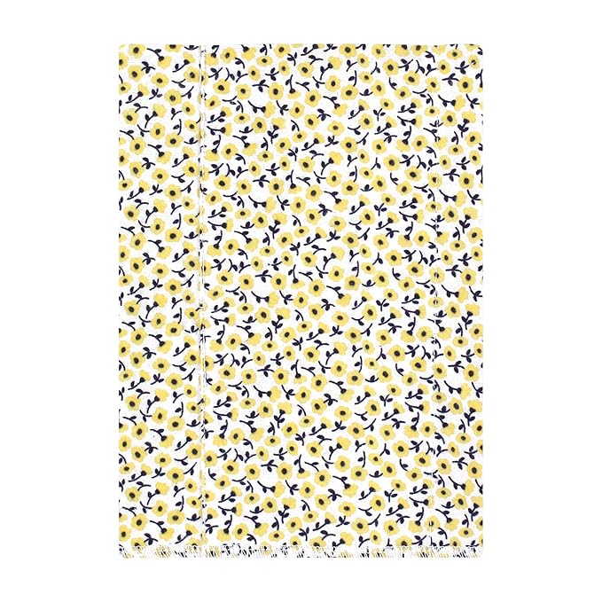 Hudson Baby Unisex Baby Cotton Flannel Burp Cloths, Blush Navy Floral 7-Pack, One Size