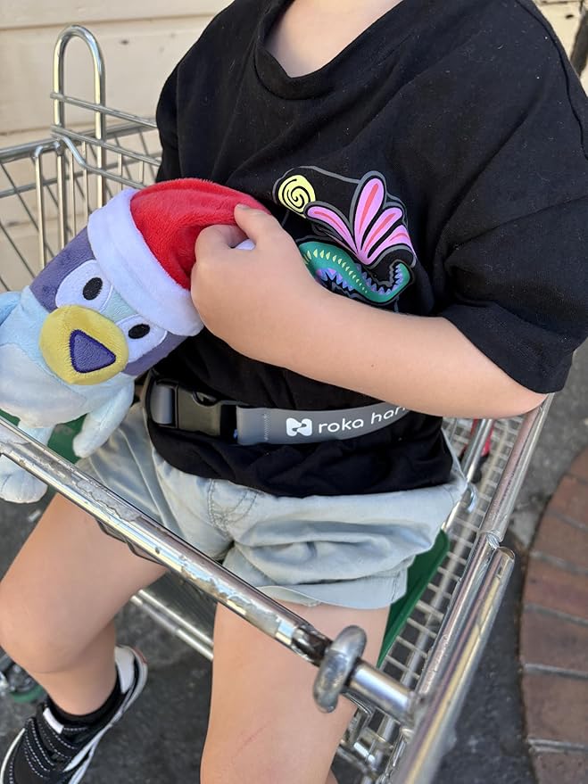 Silicone Shopping Cart Harness - Grey 2 Point