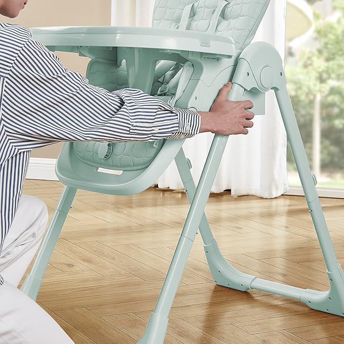 Delta Children - babyGap 3-in-1 Classic Convertible High Chair for Babies & Toddlers – 7 Height Positions, 3 Recline Settings, Dishwasher-Safe Tray, Compact Fold, Sage Green