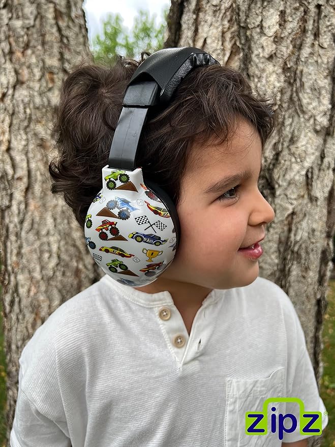 ZIPZ Baby & Toddler Earmuffs - ANSI-Certified Noise Protection, Audiologist-Recommended, Interchangeable Shells (0-4 Yrs)
