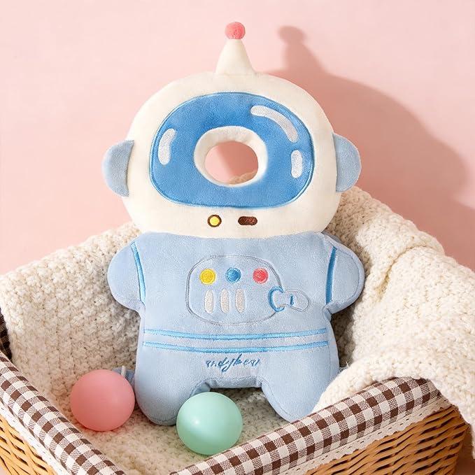 Baby Head Protector Cushion Backpack for Walking & Crawling. (Pad-Astronaut New)