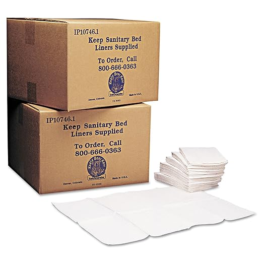 Baby Changing Station Sanitary Bed Liners, White
