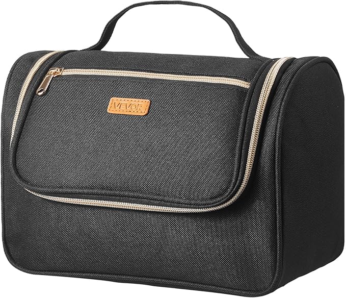 VEVOR Wearable Breast Pump Bag, Breast Feeding Bag with Waterproof Mat, Compatible with Momcozy, Medela & Elvie Pumps, Portable Pump Carrying Case for Work, Travel and Family Use, Black