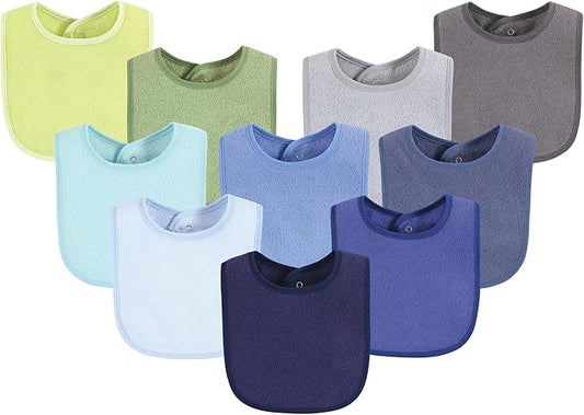 Hudson Baby Unisex Baby Drooler Bib With Waterproof Lining