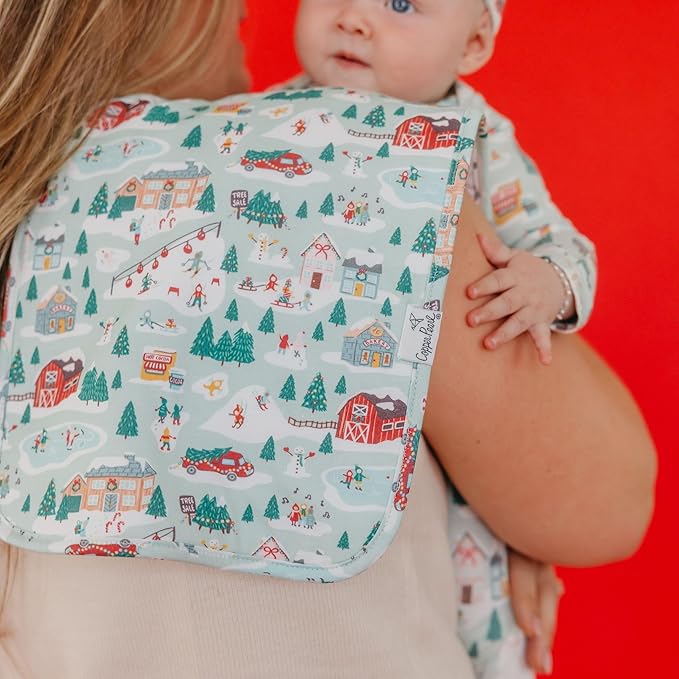 Copper Pearl Nicholas Burp Cloth Set