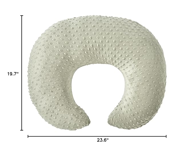 ESEN Plus Size Nursing Pillow and Body Positioner for Breast Feeding and Bottle Feeding, Ultra Soft Baby Breastfeeding Pillows with Removable Nursing Pillow Cover for Mom and Baby (Brown)