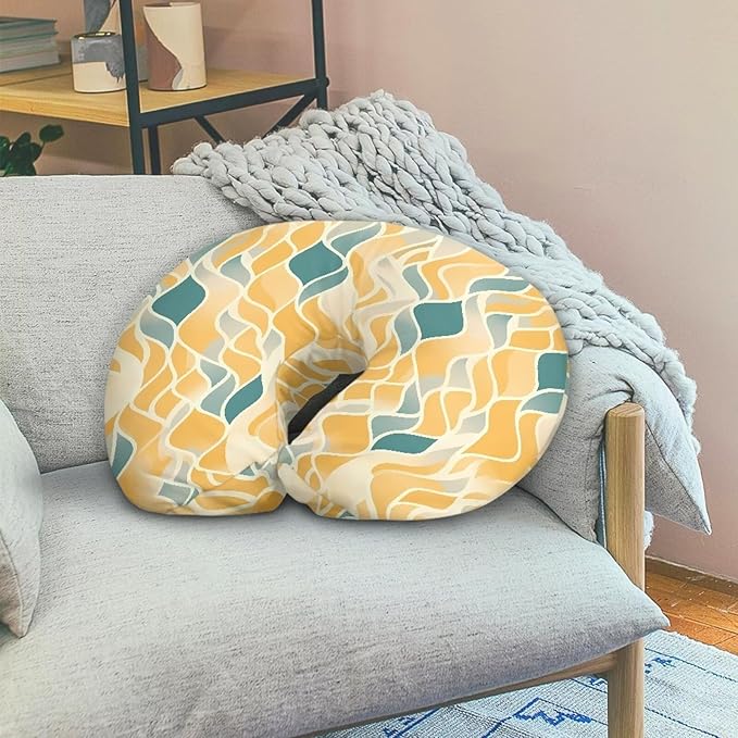 Ripple Stripe Nursing Pillow Original Support Cover, Wave Line Detachable Nursing Pillow Protective Case, Aesthetic Art Soft Infant Nursing Pillow Cover