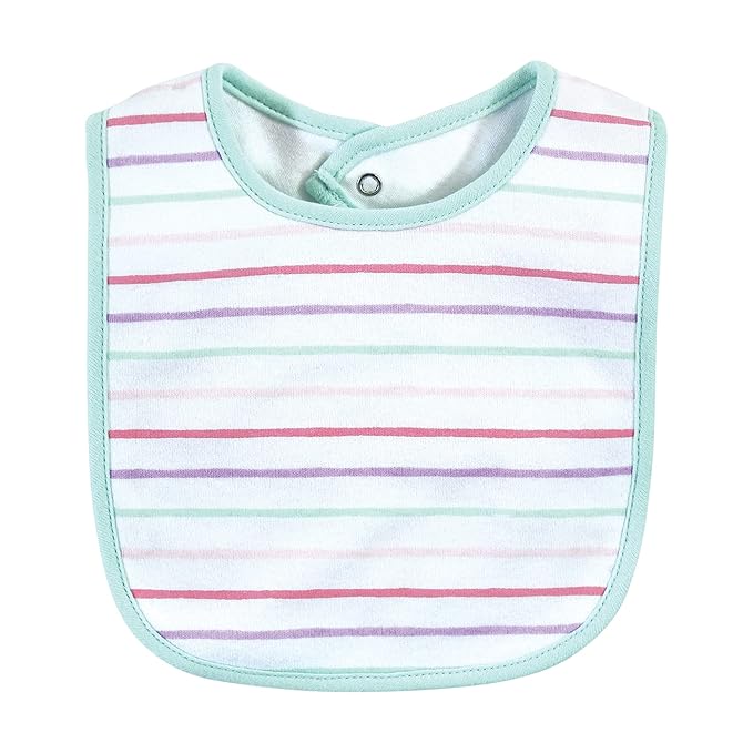 Hudson Baby Unisex Baby Cotton Bibs, Glitter Unicorn, One Size