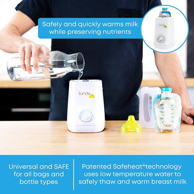Kiinde Kozii Baby Bottle Warmer and Breast Milk Warmer for Warming Breast Milk, Infant Formula and Baby Food (Pack of 6)