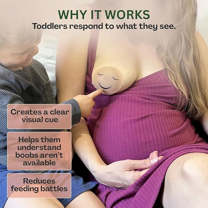 Weaning Breastfeeding 3.3" Silicone Nipple Covers for Toddlers – Stop Breastfeeding Products to Cease Breast Nursing