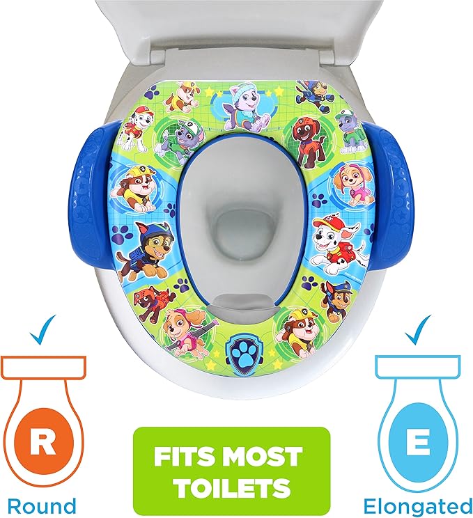 Nickelodeon PAW Patrol "Mission Paw" Soft Potty Seat and Potty Training Seat - Soft Cushion, Baby Potty Training, Safe, Easy to Clean