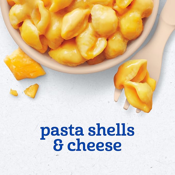 Gerber Toddler Food, Pasta Shells & Cheese, Mealtime for Toddler, 6PK
