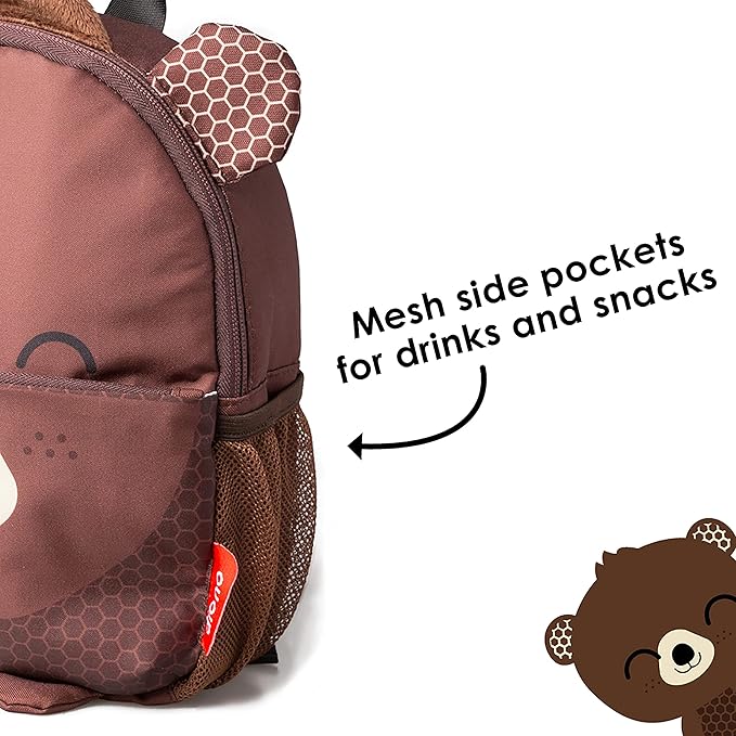 Diono Bear Character Kids Mini Back Pack Toddler Leash & Harness for Child Safety, with Padded Shoulder Straps for Child Comfort