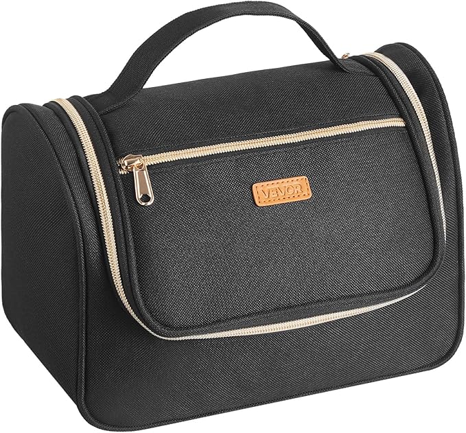 VEVOR Wearable Breast Pump Bag, Breast Feeding Bag with Waterproof Mat, Compatible with Momcozy, Medela & Elvie Pumps, Portable Pump Carrying Case for Work, Travel and Family Use, Black