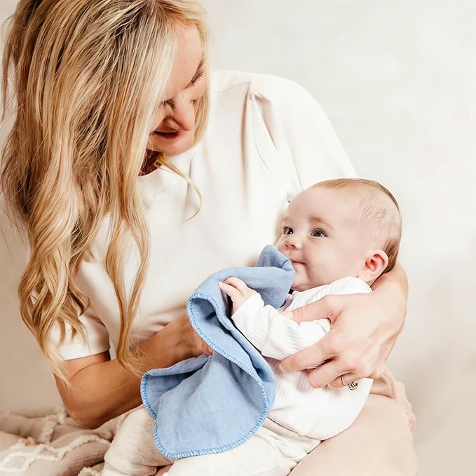 Muslin Burp Cloths 19" x 9", Baby Burping Clothes, Large Extra Soft Absorbent for Unisex Newborn Boys and Girls, 14-Pack
