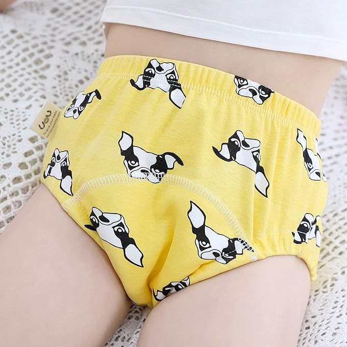Toddler Potty Training Pants 4 Pack,Cotton Training Underwear Size 2T,3T,4T,Waterproof Underwear for Kids