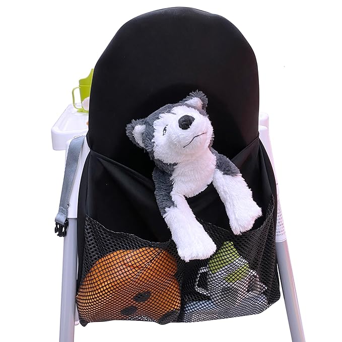 High Chairs Pocket Only Compatible with IKEA Antilop High Chair, IKEA High Chair Accessories(Black)