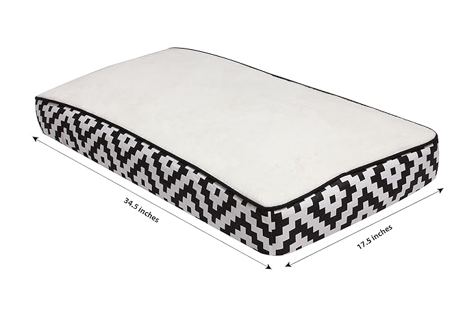 Bacati Love Diamond Plush Diaper Changing Pad, Black/White