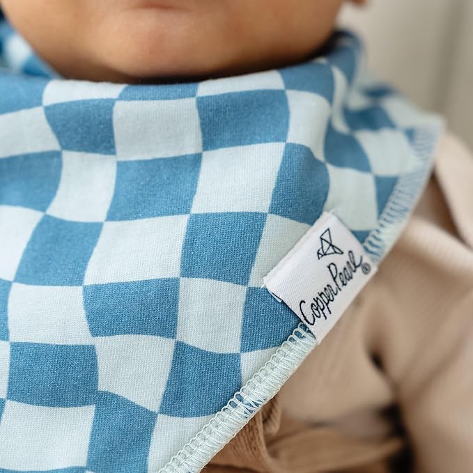 Copper Pearl Baby Bandana Bibs, 4 Pack