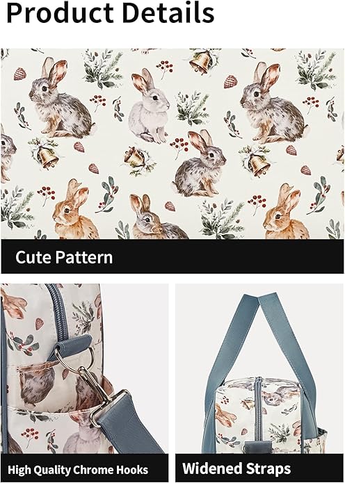 Kamay's Mummy Shoulder Bag Diaper Bag Chic Nappy Changing Bag Tote/Messenger Style Large with Changing Mat, Adjustable Straps
