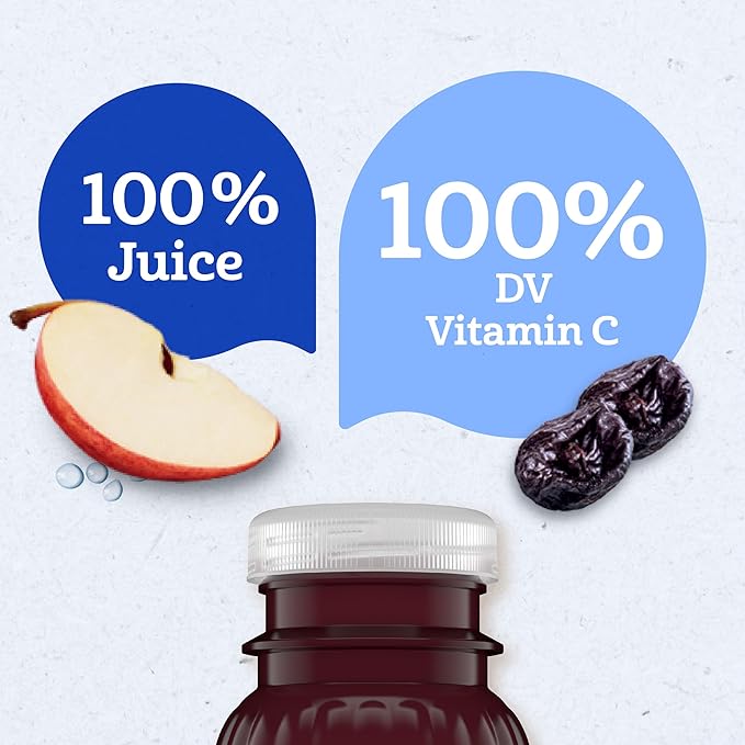 Gerber Apple Prune Juice, Non-GMO Juice from Concentrate, Made for Toddlers, 4-4 FL OZ Bottles Per Pack (Pack of 6)
