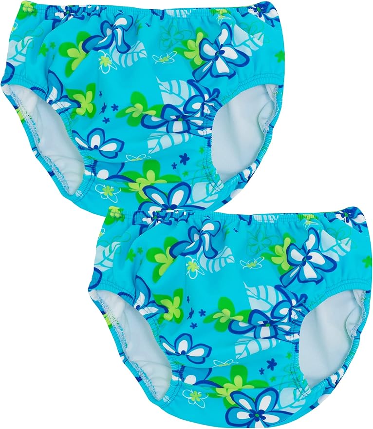 Tuga Girls Reusable Swim Diapers, UPF 50+ Sun Protection Swimsuit
