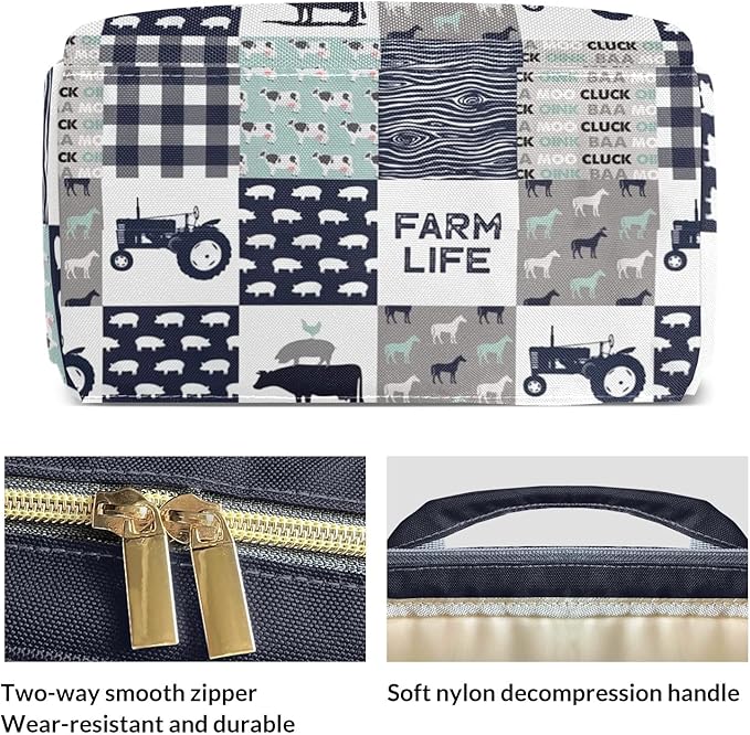 Car Animal Cow Diaper Bag Backpack Tote Custom with Name Multifunction Waterproof Travel Back Pack Diaper Bag Gifts Backpack for Men Women