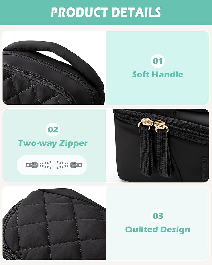 Wearable Breast Pump Bag Compatible with Momcozy, Medela and Eufy Pumps, Portable Pumping Bag with Handle for Work, Travel, and Family Use, Black