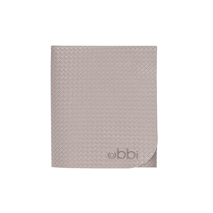 Ubbi On-The-Go Baby Wipes Dispenser and Changing Mat, Portable Diapering Accessories for Traveling with Newborns, Taupe