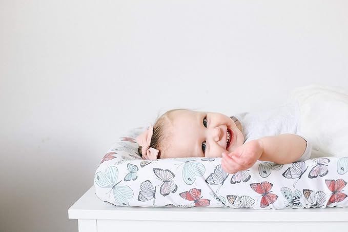 Copper Pearl Premium Knit Changing Pad Cover Soft, Stylish, and Universal Fit for All Standard Diaper Changing Pads, Trendy Design Changing Pad Covers, Dot