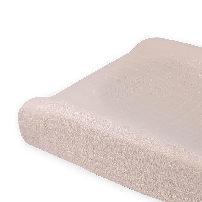 Little Unicorn Changing Pad Cover for Newborns & Infants | Soft & Breathable Muslin Fabric | Baby Diaper Changing Table Pad Cover (Rosie)