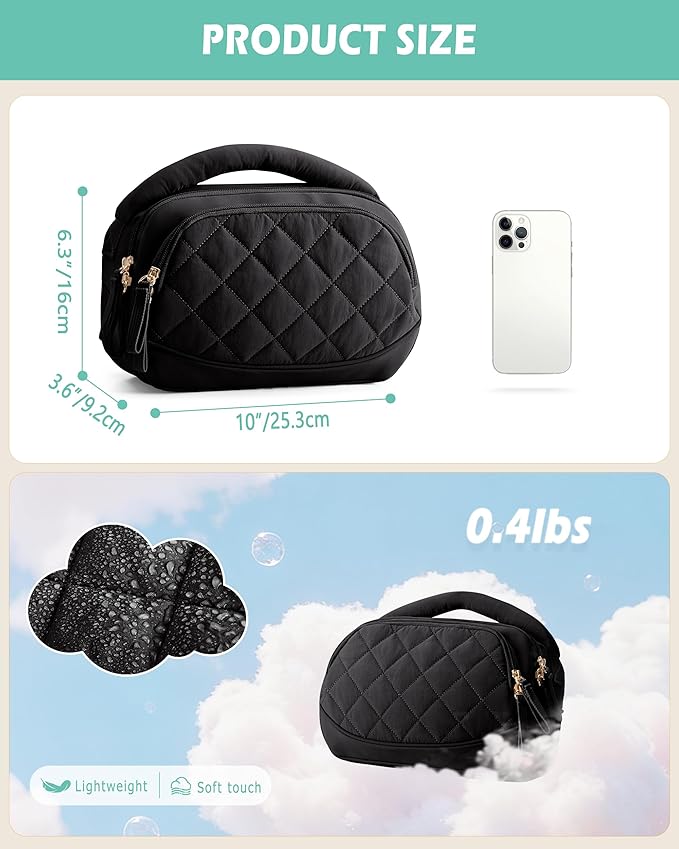 Wearable Breast Pump Bag Compatible with Momcozy, Medela and Eufy Pumps, Portable Pumping Bag with Handle for Work, Travel, and Family Use, Black
