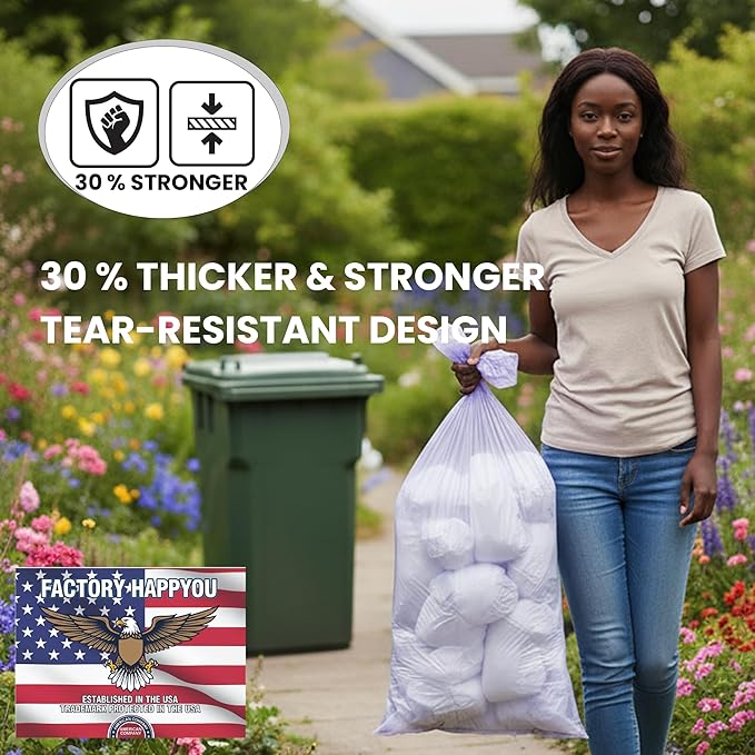 Factory Happyou® Pack of 8 Refills Compatible with Dekor PLUS Diaper Pails (NOT COMPATIBLE WITH DEKOR CLASSIC). A Refill is 394 in Long, 30% Thicker. Odor Control. Each Refill Holds up to 600 Diapers