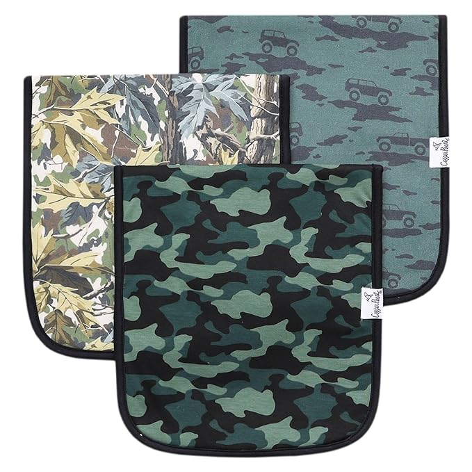 Copper Pearl Hunter Burp Cloth Set
