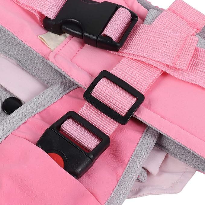 Baby Walking Harness, Infant Walking Helper, Handheld Toddler Walk Assistant Belt Walk Support Assist Trainer Tool for Infant 8 to 24 Month Old, Support Lifting Type and Pull Back Type(Pink)