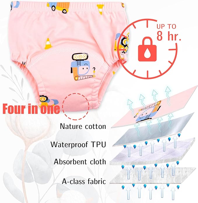 Max Shape Baby Girls Training Underwear & Pants - 7 Pack