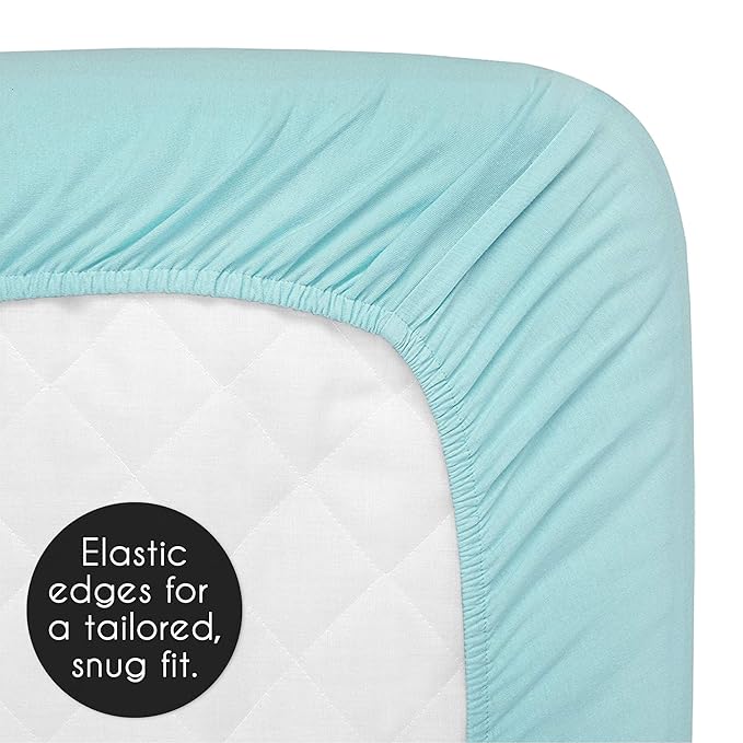 Sweet Jojo Designs Blue Green Modern Dinosaur Boy Baby Changing Pad Cover – Infant Newborn Diaper Table Change Mat Sheet - Turquoise Navy Boho Bohemian Mod Dinosaurs Prehistoric Grey and White Volcano