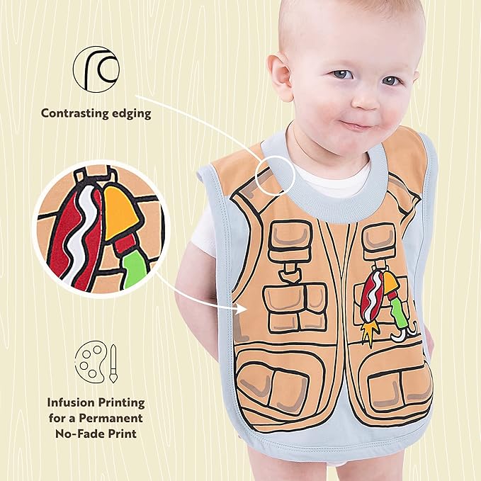 LazyOne Animal-Print Baby Bibs, Cute Baby Shower Gifts